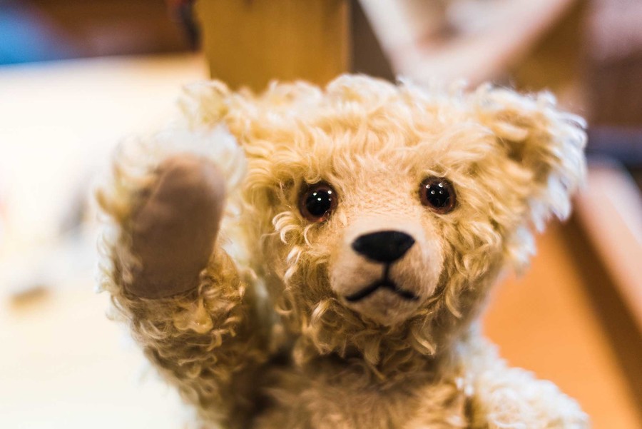 Teddybär im Steiff Museum in Giengen
