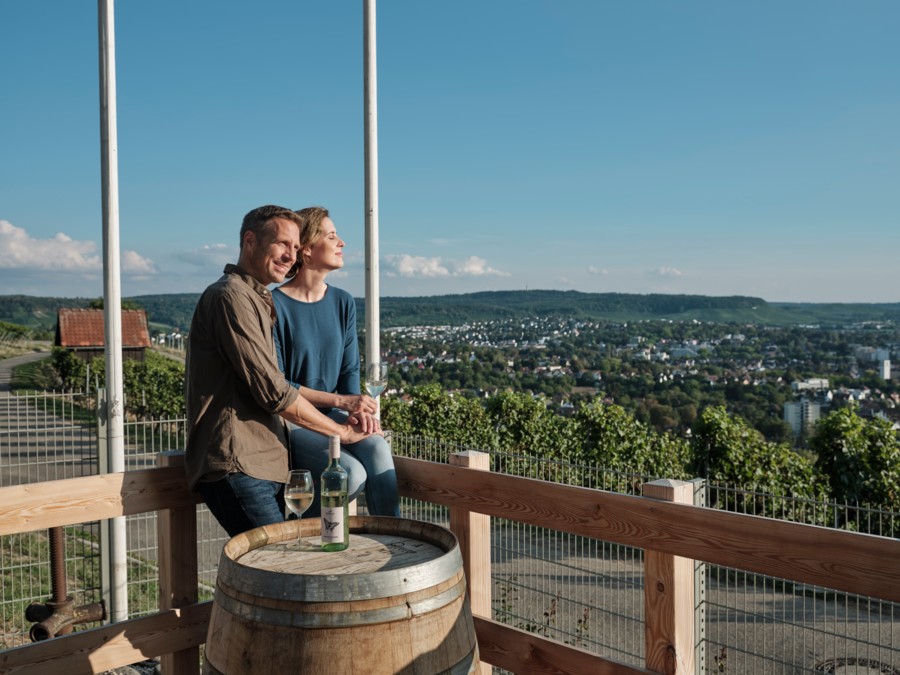 Bei einem Glas Heilbronner Wein eröffnet sich hier ein kleines Paradies.
