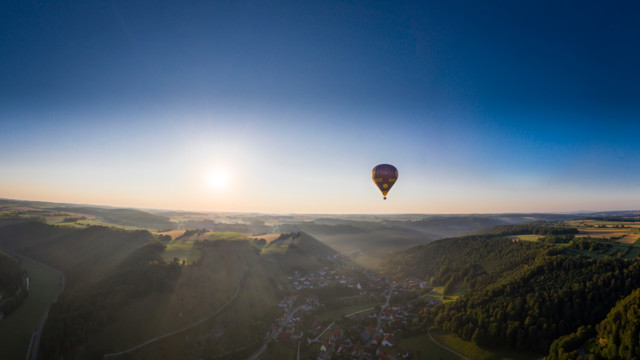 Ballonfahrt über die Schwäbische Alb
