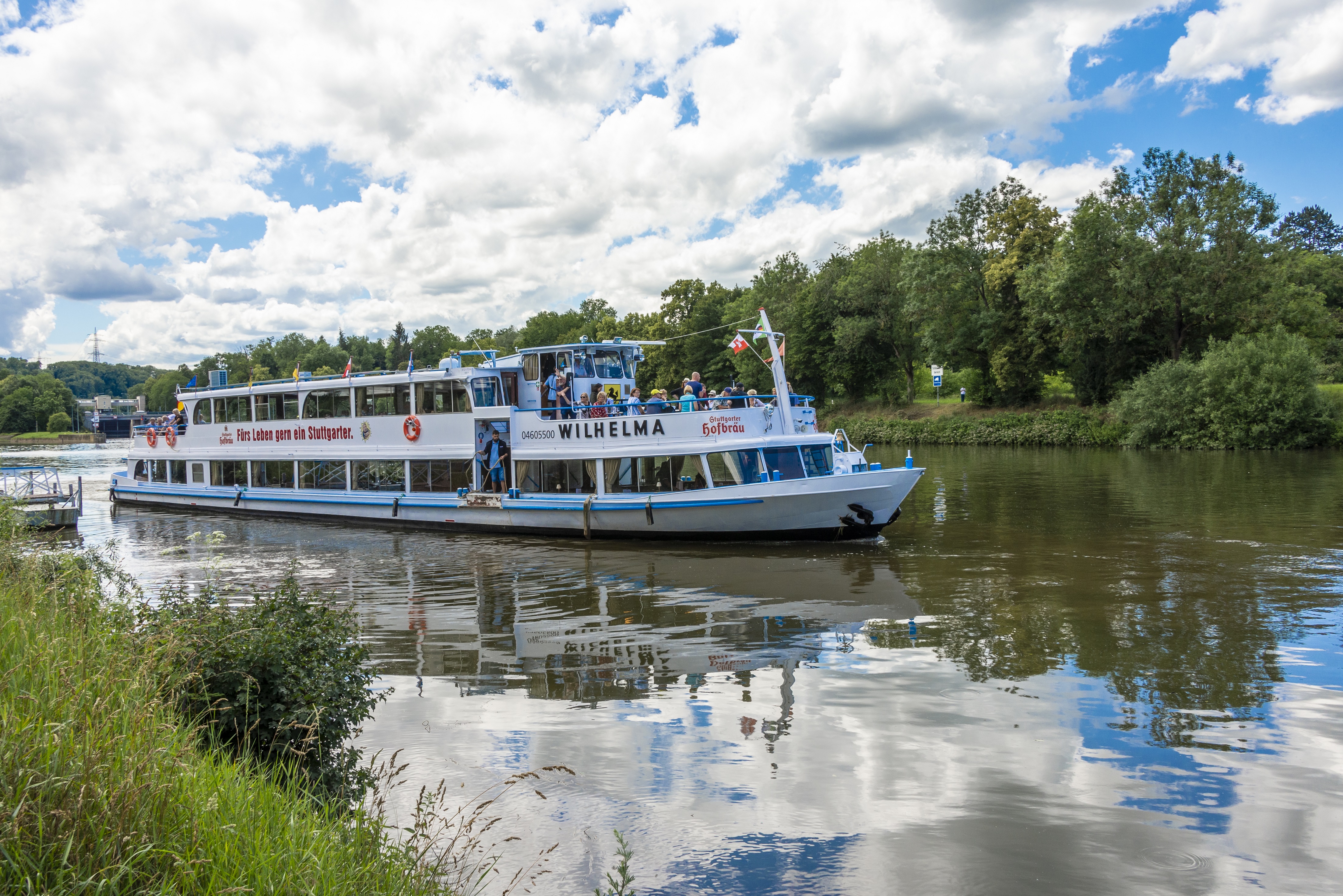 Neckar Käpt'n - MS Wilhelma, Flussschifffahrt bei Stuttgart