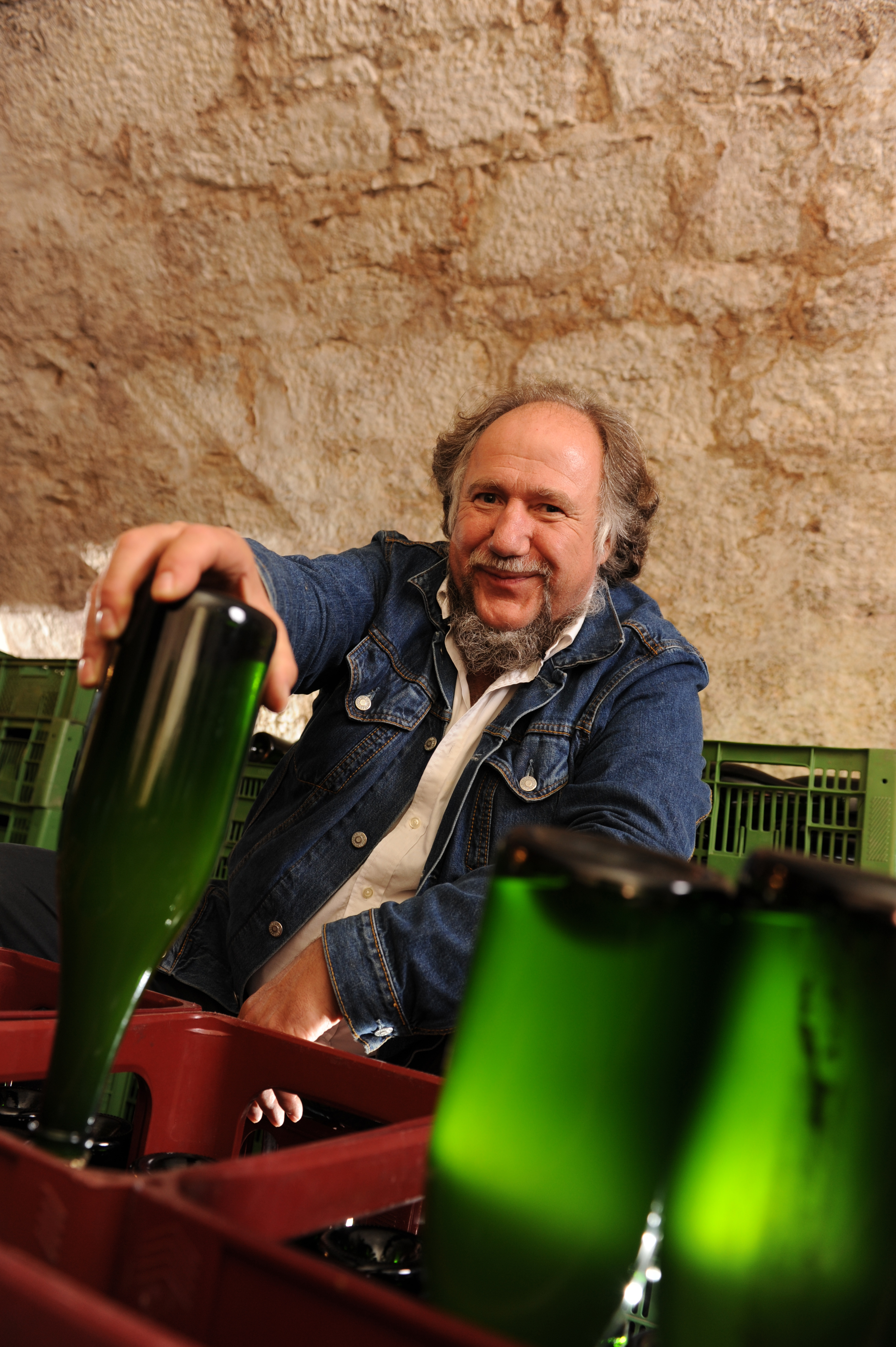 Bernulf Schlauch and his Hohenloher bloosom champagne
