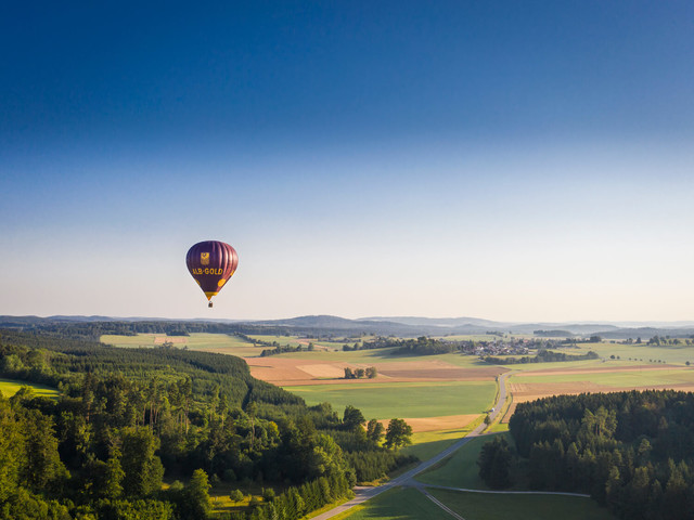 Heißluftballonfahrt über die Schwäbische Alb